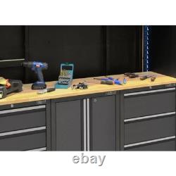 Hilka Armoire à Outils en Acier de 24 Gauge, 9 Pièces, Coffre de Rangement pour Garage et Atelier avec Tiroirs