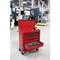 Hilka Heavy Duty Chariot à Outils à 8 Tiroirs avec Couvercle Garage Atelier Armoire en Acier Rouge Pro