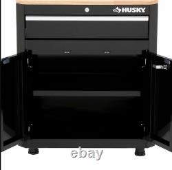 Husky 33 In. H X 28 In. W X 18 In. D 1-drawer 2 Portes Steel Garage Base Armoire
