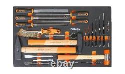 Kit d'outils Beta 267 pièces dans un cabinet à roulettes à 7 tiroirs RSC24 en vert militaire