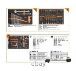 Kit d'outils Beta Worker 398 pièces dans un meuble à roulettes mobile orange à 8 tiroirs