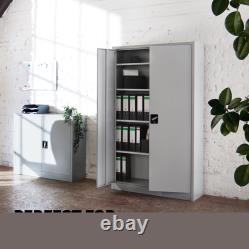 Meuble de bureau en métal avec tiroirs verrouillables pour rangement de dossiers