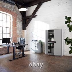 Meuble de bureau en métal avec tiroirs verrouillables pour rangement de dossiers