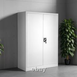 Meuble de bureau en métal avec tiroirs verrouillables pour rangement de dossiers