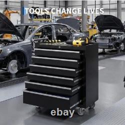Nouveau coffre à outils roulant verrouillable avec 4 tiroirs pour garage et atelier