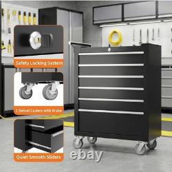 Nouveau coffre à outils roulant verrouillable avec 4 tiroirs pour garage et atelier