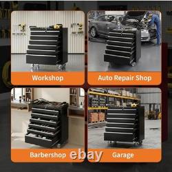 Nouveau coffre à outils roulant verrouillable avec 4 tiroirs pour garage et atelier