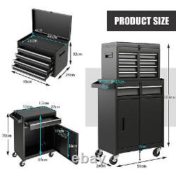 Organisateur de coffre à outils roulant à 5 tiroirs, armoire de rangement d'outils à haute capacité