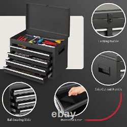 Organisateur de coffre à outils roulant à 5 tiroirs, armoire de rangement d'outils à haute capacité