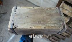 Primitive Hardwood Apothicaire Cabinet Hardware Chest File Tool Drawer Pharmacie