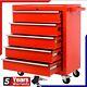 Roller Tool Armoire Rangement Coffre 5 Tiroirs Roues Garage Atelier Rouge