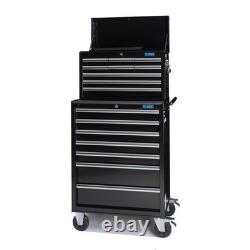 SGS 26 Professionnel 16 Tiroirs Grand Coffre à Outils et Cabinet à Roulettes, Acier Portable
