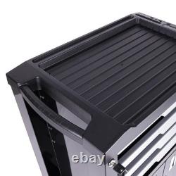 SGS Armoire à roulettes avec 4 tiroirs, compartiment de rangement, plateau, serrures et frein à roulettes