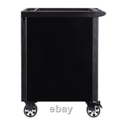 SGS Armoire à roulettes avec 4 tiroirs, compartiment de rangement, plateau, serrures et frein à roulettes