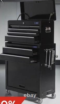 SGS Mécanique Coffre à outils à 8 tiroirs et armoire à roulettes