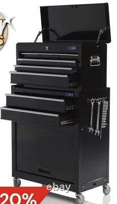 SGS Mécanique Coffre à outils à 8 tiroirs et armoire à roulettes
