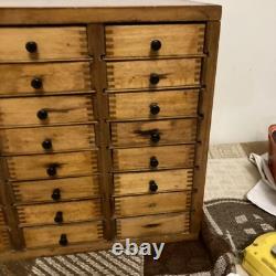 SUPERBE Rare Vintage VÉRITABLE Cabinet à Outils de Montreur d'Horloger à 40 Tiroirs par EMIR