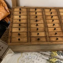 SUPERBE Rare Vintage VÉRITABLE Cabinet à Outils de Montreur d'Horloger à 40 Tiroirs par EMIR