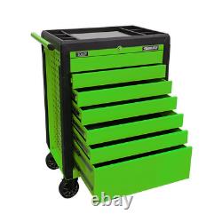 Sealey 7 Tiroir Poussoir Pour Ouvrir Hi Vis Tool Roller Cabinet Vert