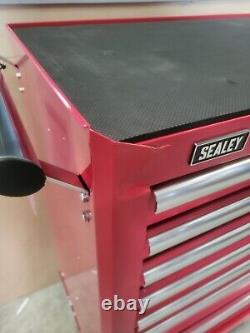 Sealey AP26479T Rollcab 7 Drawer Tool Box Storage Cabinet Heavy Duty Red C<br/>  <br/>	 	Translation: Sealey AP26479T Rollcab 7 Tiroir Boîte à outils Armoire de rangement Rouge résistant C