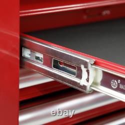 Sealey AP41110 Coffre à outils à tiroirs lourds avec roulement à billes, couleur rouge.