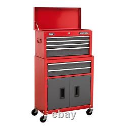 Sealey Ap2200bb Topchest Roller Cabinet 6 Tiroir Rouge/gris