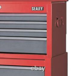 Sealey Heavy Duty Topchest & Rollcab 6 Tiroirs 75mm Castors Roulements Coulissants