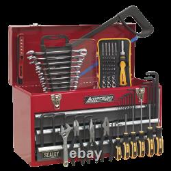 Sealey Portable Tool Chest 3 Tiroir Avec Roulement À Billes Diapositives Rouge/grey & 93pc T