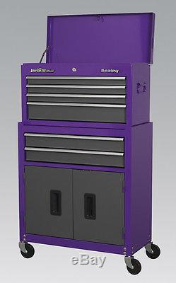 Sealey Purple American Pro 6 Outils, Tiroir De Rangement, Coffre, Cabine, Coffre, Coffre Ap2200bbcp