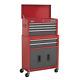 Sealey Topchest Roller Cabinet 6 Tiroir Red Grey Storage Toolbox Garage Workshop
