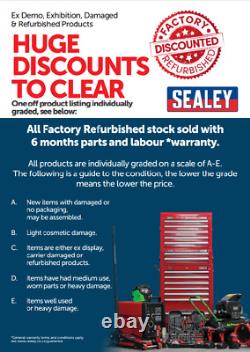 Sealey Topchest Roller Cabinet 6 Tiroir Red Grey Storage Toolbox Garage Workshop