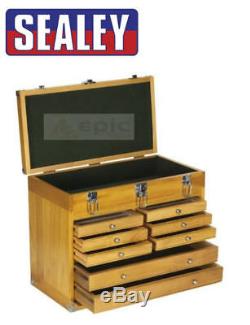 Sealey Wood Boîte À Outils Pour Armoire, Coffre À Outils, Coffre À Outils, Tiroir, Coffre À Outils Ap1608w