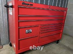 Snap On 55in Kuk1422 Rollcab Tool Box Red Lock’n Roll Power Drawer Nouveau