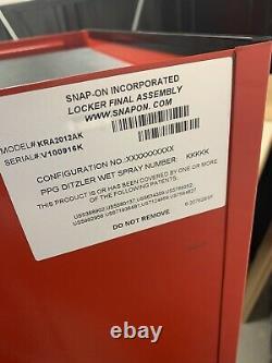 Snap On Tools Side Locker Cabinet With Drawers Red Kra2012 Mint Condition