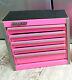Snap-on Nouveau Pink Mini Bottom Tool Box 5 Tiroirs De Base Cabinet Chrome Trim Micro