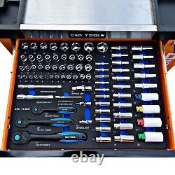 Solution complète d'atelier: Chariot à tiroirs 7 et outils professionnels