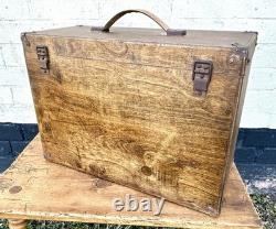 Tiroir ancien en chêne, tiroir d’armoire de menuisier, boîte à outils vintage, coffre d’ingénieur