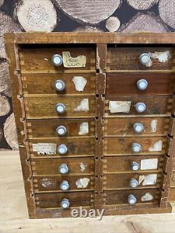 Tiroirs Vintage Watchmakers Tool Storage Cabinet