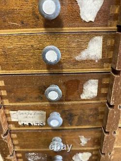 Tiroirs Vintage Watchmakers Tool Storage Cabinet