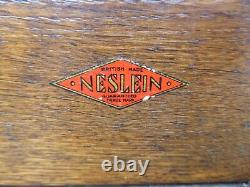 Tiroirs d'ingénieurs Neslein vintage / Boîte à outils en bois Neslein - cabinet à 8 tiroirs