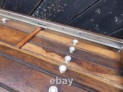 Tiroirs d'ingénieurs Neslein vintage / Boîte à outils en bois Neslein - cabinet à 8 tiroirs