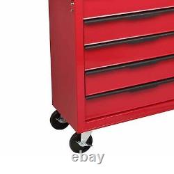 Unité de cabinet à outils combinée avec 14 tiroirs lourds sur roues pour garage et atelier DIY