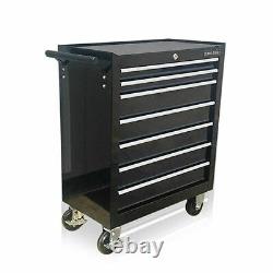 Us Pro Black Tools Affordable Steel Chest Tool Box Roller Cabinet 7 Tiroirs Nouveau