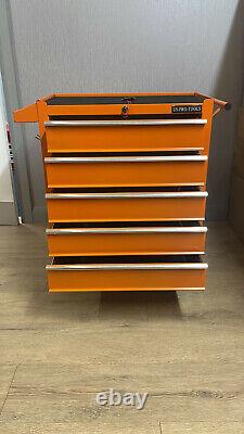 Us Pro Tools Orange Steel Chest Tool Box Roller Cabinet 5 Tiroirs