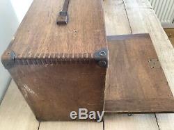 Vintage Moore & Wright 8 Tiroirs Engineers Coffre À Outils Cabinet Box Avec Lock & Key