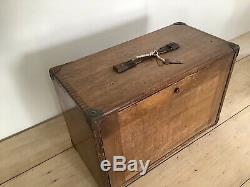Vintage Moore & Wright 8 Tiroirs Engineers Coffre À Outils Cabinet Box Avec Lock & Key