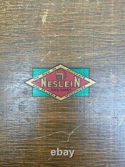 Vintage Neslein 8 Tiroir Ingénieurs Toolmaker Boîte À Outils En Bois Coffret
