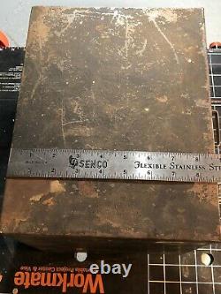 Vtg Weatherhead 4 Tiroir En Métal Armoire Publicité Mancave Garage Industriel