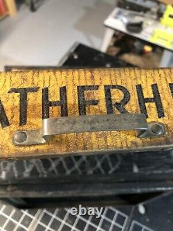 Vtg Weatherhead 4 Tiroir En Métal Armoire Publicité Mancave Garage Industriel